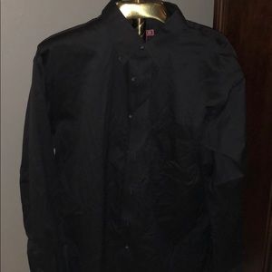 Textured Black DRESS SHIRT